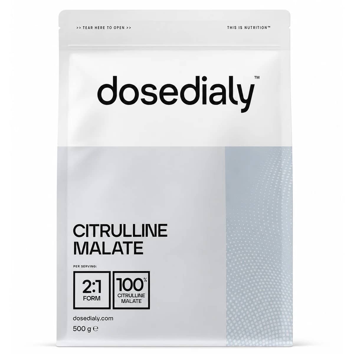Malate de Citrulline 500 g DoseDialy - format vendu par DoseDialy