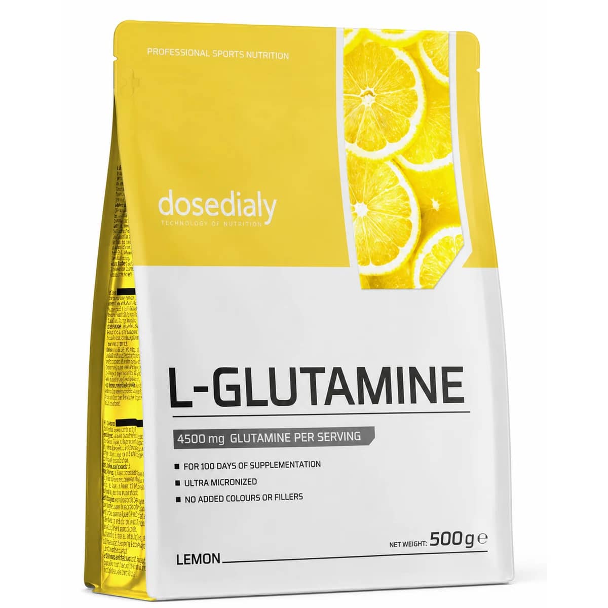 L-Glutamine 500 g DoseDialy - format vendu par DoseDialy