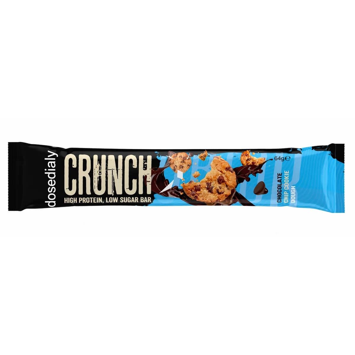 Barres Protéinées Crunch Cookie Dough 12 × 64 g DoseDialy - format vendu par DoseDialy