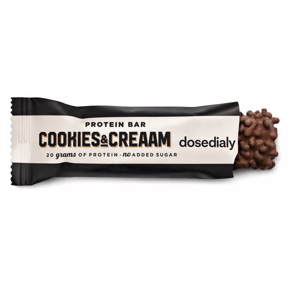 Barres Protéinées Cookies & Cream 12 × 55 g DoseDialy - format vendu par DoseDialy