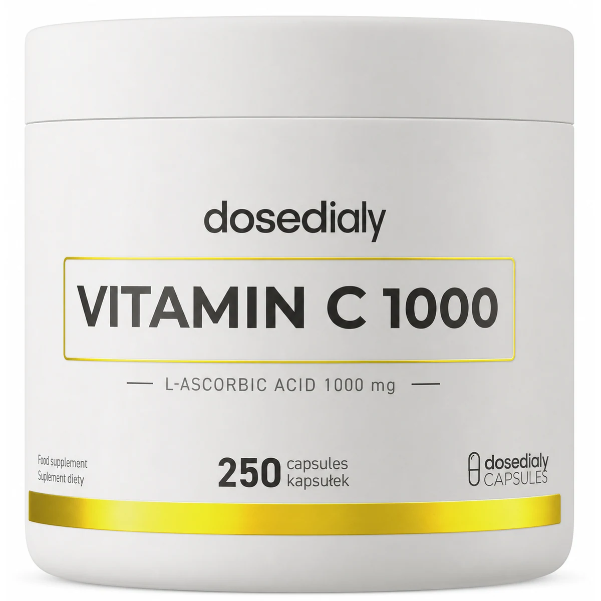Vitamine C 1000 mg 250 gélules DoseDialy - format vendu par DoseDialy