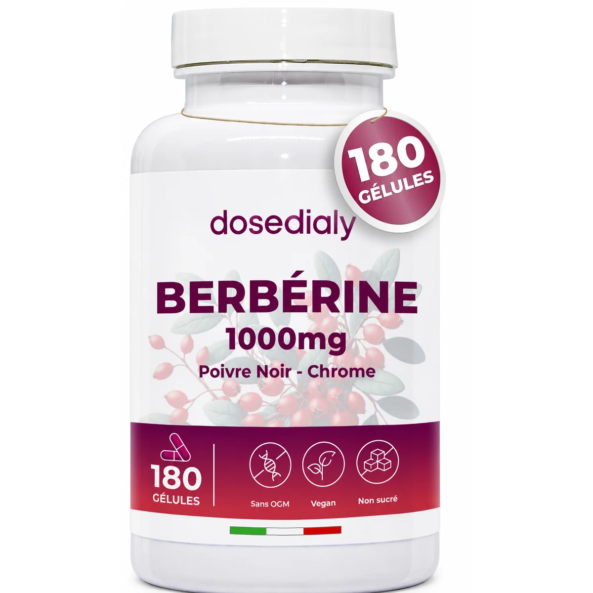 Berbérine 1000 mg 180 gélules
