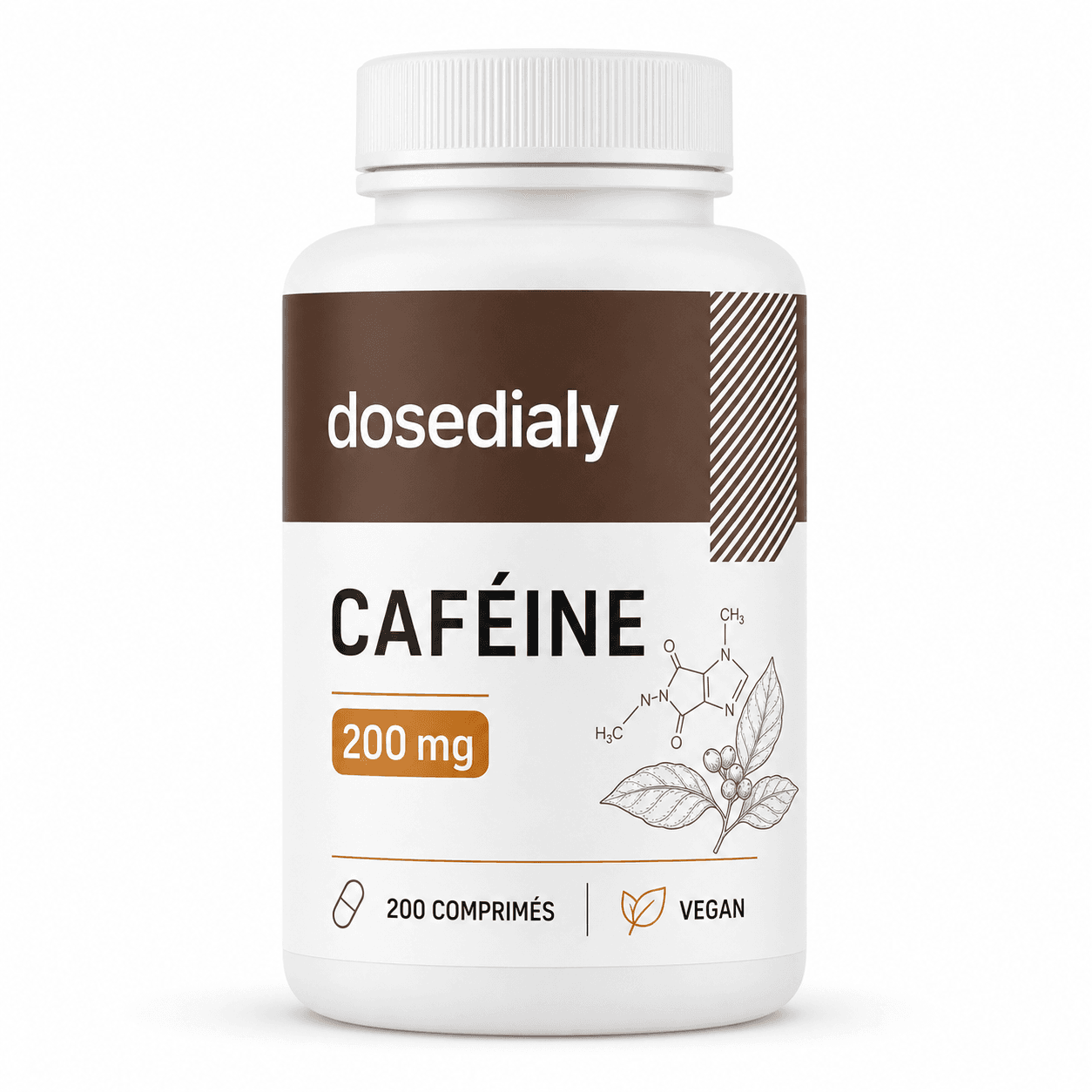 Caféine 200 mg VEGE 200 comprimés