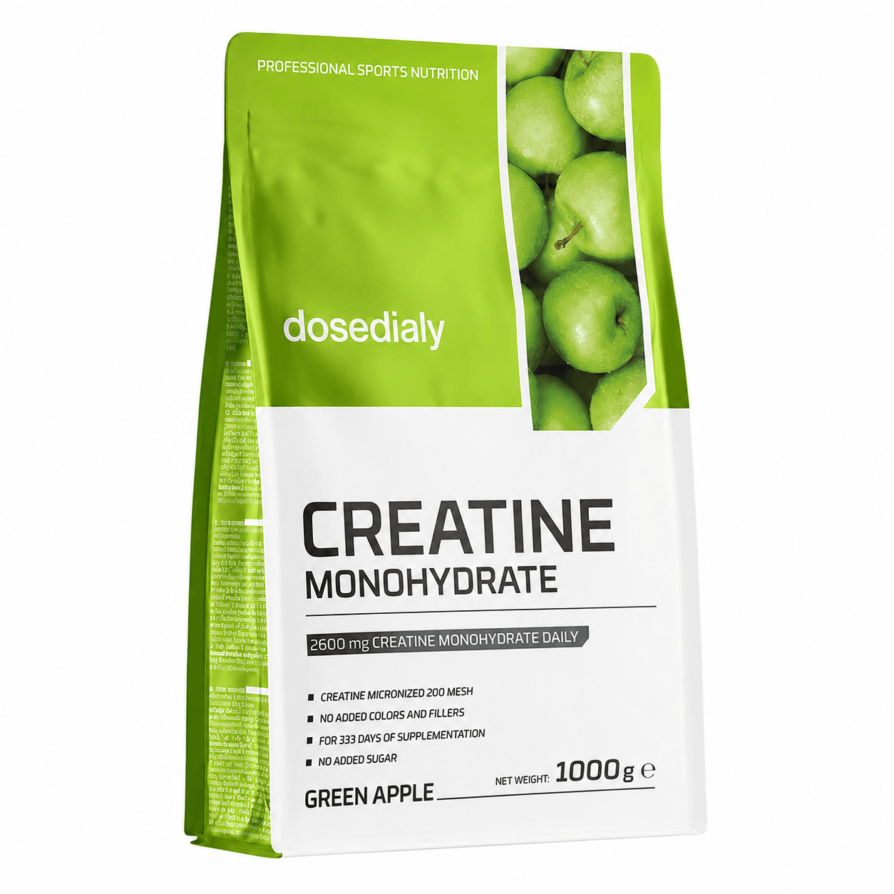 Créatine Monohydrate, Pomme verte 1 kg
