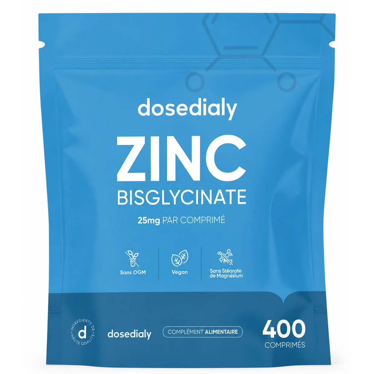 Zinc Bisglycinate 400 comprimés