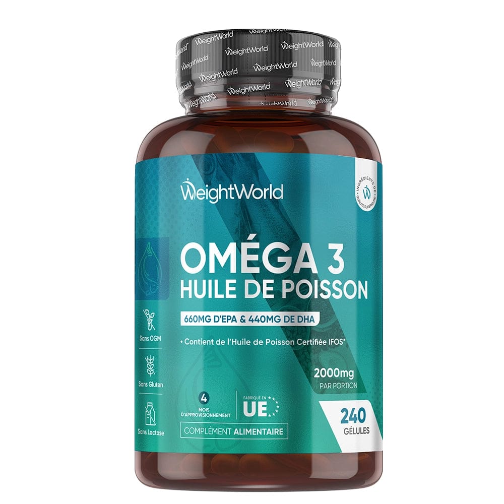 Oméga 3 Huile de Poisson 240 capsules
