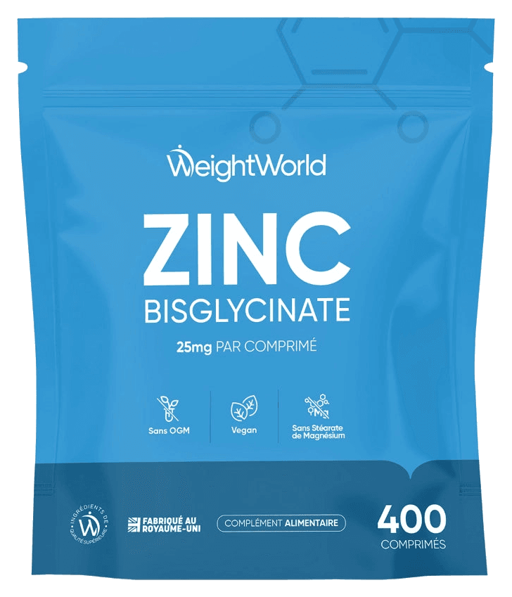 Zinc Bisglycinate 400 comprimés