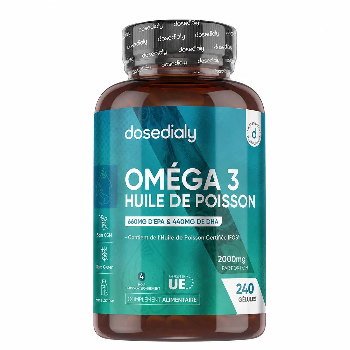 Oméga 3 Huile de Poisson 240 capsules