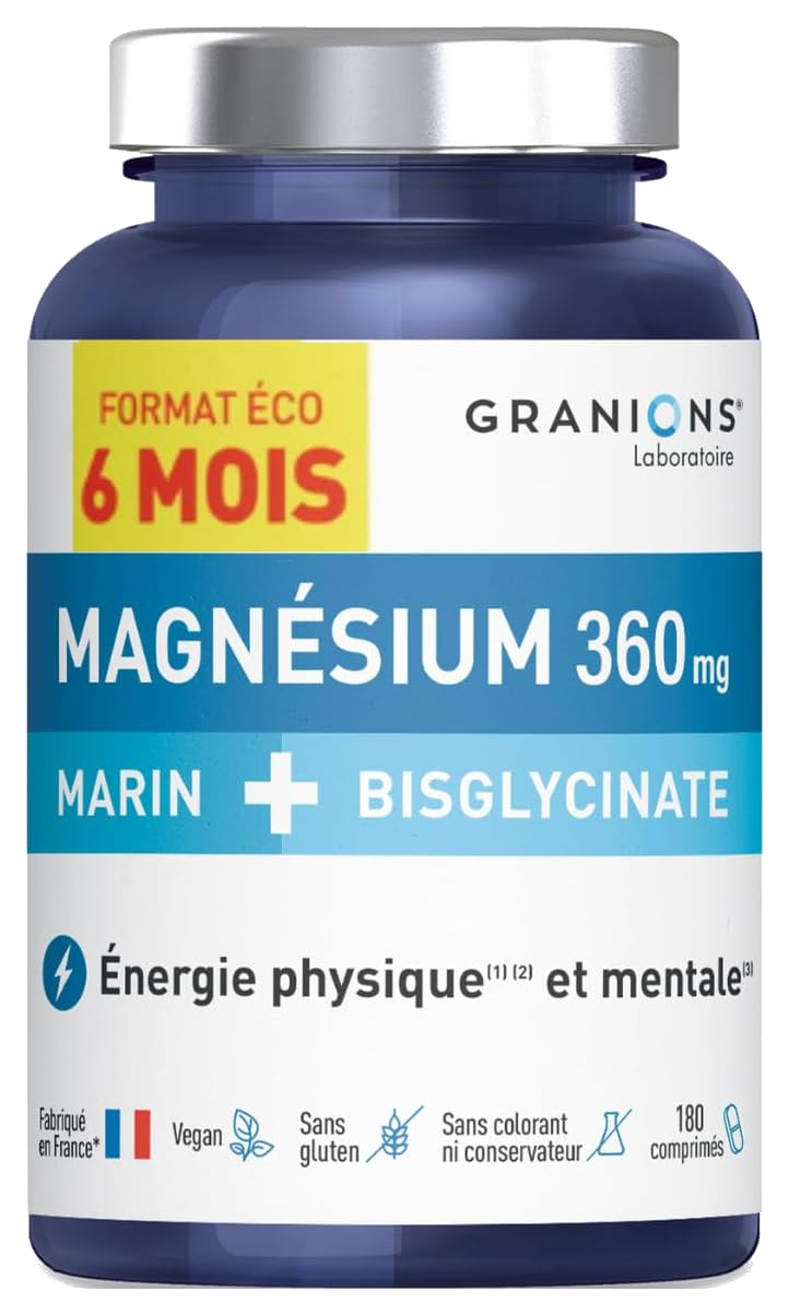 Magnésium Bisglycinate 180 comprimés